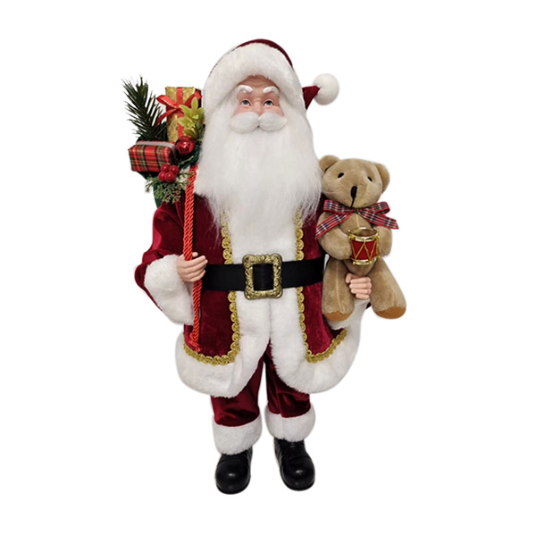 18IN Fabric Santa 